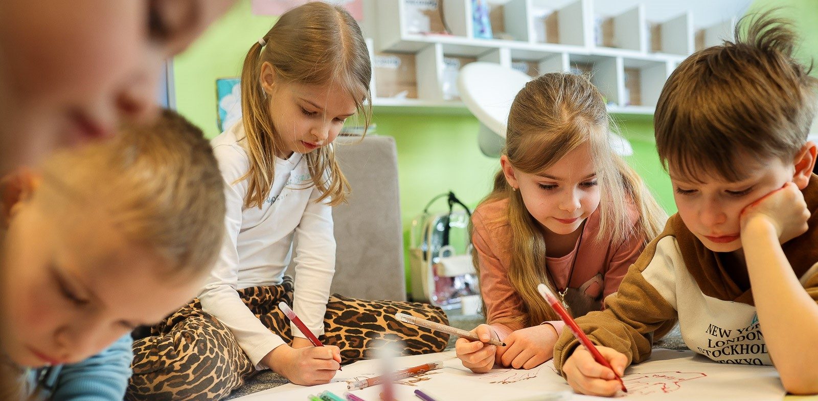 Trainings sessions for children organised at schools by Plan International Poland's partner organisation PFM. Photo by Tomasz Kaczor.