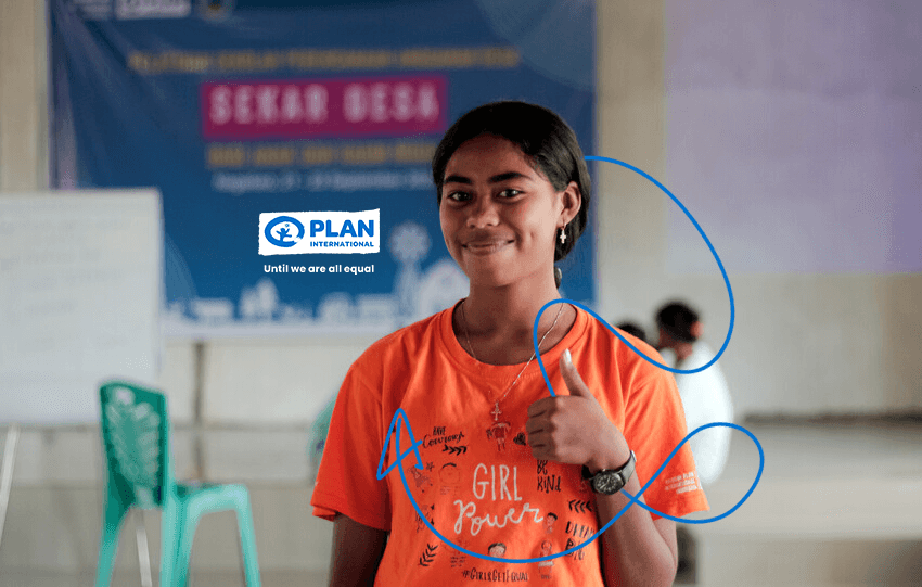 Icha, 15, attends Sekar Desa workshop to learn village budgeting skills